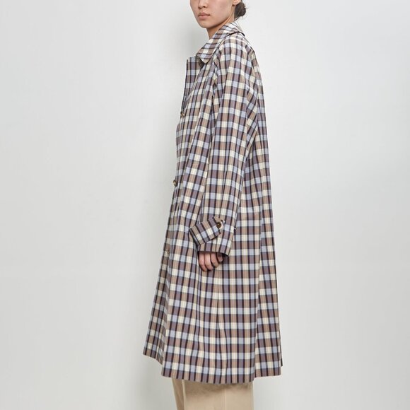 The Row Women’s Tavishina checked silk-blend coat - Picture 3 of 12